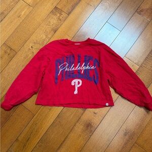 47 Red and Blue Philadelphia phillies Crop Top
